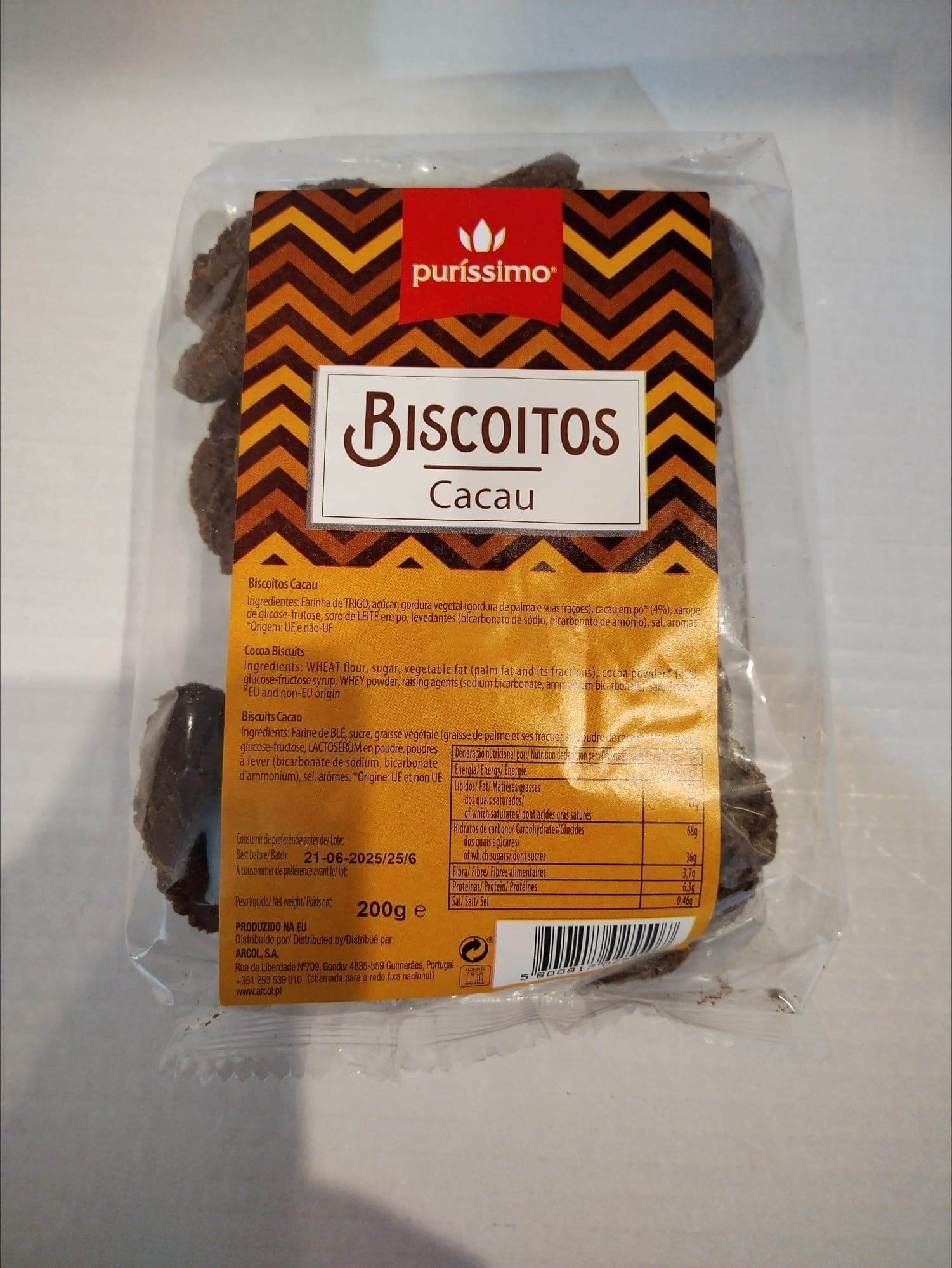 Biscoito de cacau